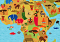 Illustrated world map on Behance