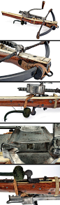 A crossbow with its windlass, Germany, ca. 17th century.: 