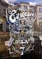 Deli Espresso Window Sign on Behance