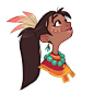 Ana Kaona, Luigi Lucarelli : Explorations for a fantasy tribal girl character