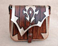 World of Warcraft-Leather bag-For The Horde-Leather purse-WOW-Geekery-tooled leather purse-GEEK leather bag by ForgianticaLeather