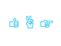 Hand Gesture Icons pt.1 