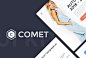 一套优雅的欧美高端服饰电商平台APP模版 Comet Elegant Web ecommerce UI Kit :  