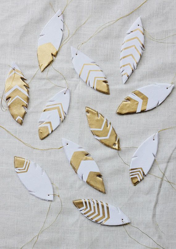 DIY clay feathers | ...