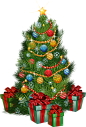 #圣诞节素材# #png圣诞树圣诞铃铛# #png圣诞老人圣诞吊坠素材#@艺鱼视觉