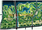滨水湿地公园景观设计方案总平面图PSD彩色平面图计素材资料精选-淘宝网