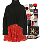 A fashion look from September 2016 featuring wool sweaters, circle skirts and kate spade shoes. Browse and shop related looks.