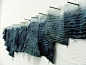 Stephany Latham - Indigo Horizon 2012 Indigo dye and jacquard fabric swatches