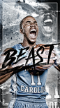 Brice Johnson iPhone wallpaper : A simple project for senior forward, Brice Johnson, of the UNC Men's Basketball team.