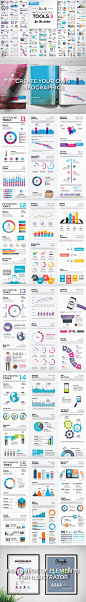 Big Collection of Modern Infographic Elements - Infographics 