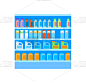 食品杂货,瓶子,架子,盒子,饮料,商务,冰箱,塑胶,密封食品,果汁
