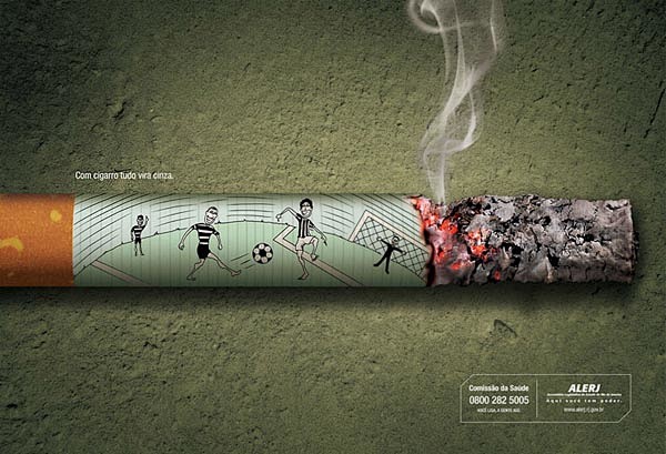 广告海报-吸烟有害系列创意公益广告欣赏 ...