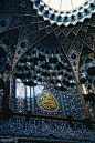 伊拉克Karbala，Imam Hussein shrine 。伊斯兰艺术和建筑。