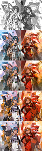 Step by Step - Evangelion by alchemaniac