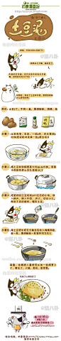 查看《#猫八卦下厨记#?（八）“土豆泥”——菜谱漫画?》原图，原图尺寸：750x4185
