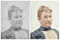 Restoration/colorisation of a damaged photograph c 1890 on Behance