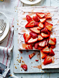 Strawberries & Cream No-Bake Cheesecake: 