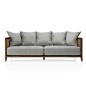 Taylor Sofa : A twist on the classic linen sofa with timber arm detail in a slimline design.