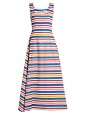 Ruby striped cloqué dress | Emilia Wickstead | MATCHESFASHION.COM