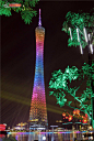 广州塔夜景图片素材