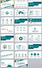 23+ blue business chart report PowerPoint templates
