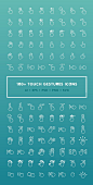 Free Download : 100+ Touch Gestures Icons