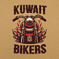 Kuwait Bikers : Logotipo para grupo de bikers en Kuwait.Branding for bikers group in Kuwait