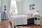 欧式黑白三居120平房屋卧室床照片墙地毯装修效果图
