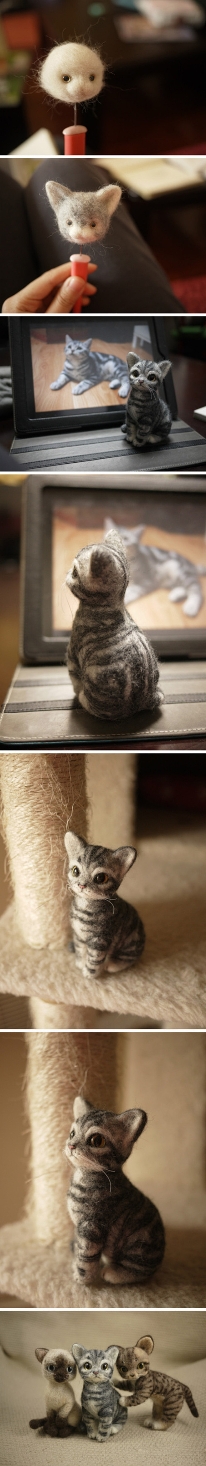 羊毛毡手作——猫