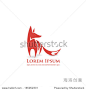 fox symbol   vector illustration