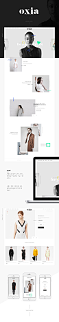oxia fashion web project on Behance