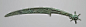 Knife with Pronged Attachment (perhaps for punching leather), Ordos Type, probably 11th century BC   knife Chinese, 11th century BC 1943.52.20