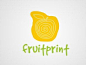 fruitprint 指纹logo设计