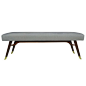 Mid-century Italian Bench after Gio Ponti | From a unique collection of antique and modern benches at http://www.1stdibs.com/furniture/seating/benches/