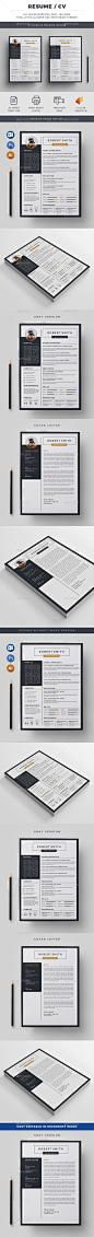 Resume - Resumes Stationery Download here: https://graphicriver.net/item/resume/19980872?ref=classicdesignp