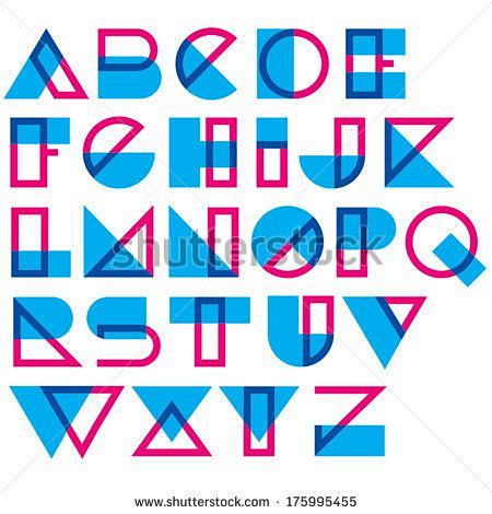 Geometric type. Blen...