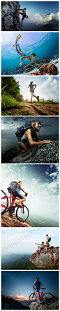 JPG 25p 骑车登山潜水跑步极限运动 网站PS设计 高清摄影图片素材-淘宝网