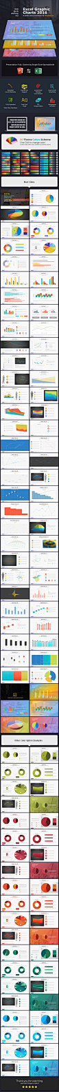 Excel Graphic Charts 2016  Presentation - Business PowerPoint Templates