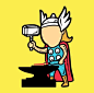 Thor as metal-factory worker? Superheroes get part-time jobs via @CNET