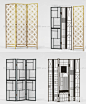 新中式屏风隔断3D模型