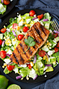 Mexican Grilled Salmon Salad