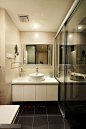 89平清雅中式二居小复式家居卫生间浴室柜置物架装修效果图