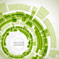 绿色旋转动感环形 商务科技背景图片