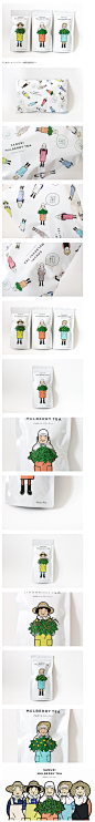 日本小清新风格包装-桑茶包装 #包装#