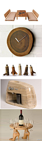 从木头中生出的创意真是让人百看不厌，分享来自@千汇创意木工 。