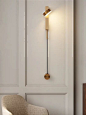 Long wall lamps, long wall lights, designer wall lamps