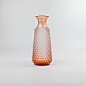 【比利时进口】DOMEDECO 橙色鱼鳞纹理玻璃花瓶-淘宝网