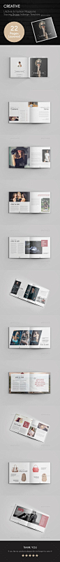 Creative Magazine Template  — InDesign Template #print #stylish • Download ➝ https://graphicriver.net/item/creative-magazine-template/18033438?ref=pxcr: