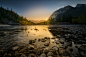 Bow River Glow by Michael T. Lim on 500px