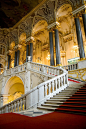 The Main Staircase of the Winter Palace (The Hermitage, Saint Petersburg, Russia).